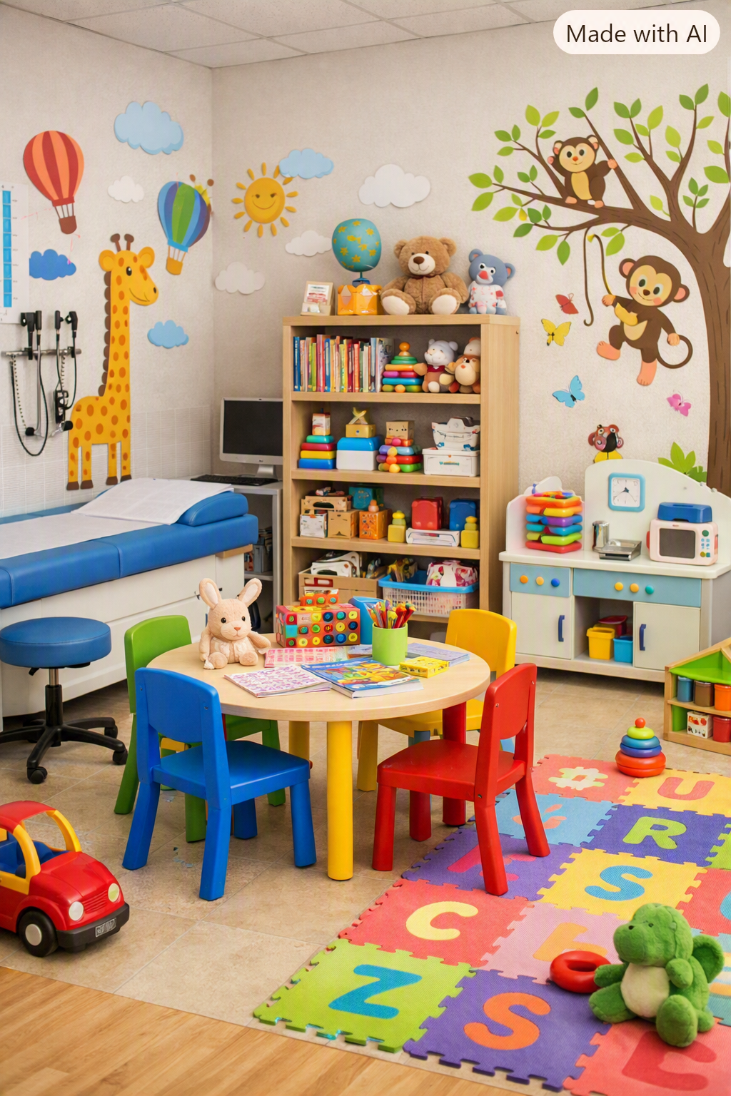 Niña en un espacio infantil